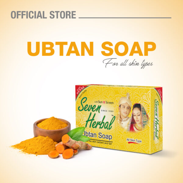 Seven Herbal Ubtan Soap, with natural and pure ubtan for skin