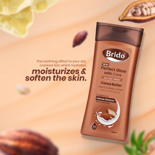 Brido Cocoa Butter Hand & Body Lotion- Perfect Glow with Care