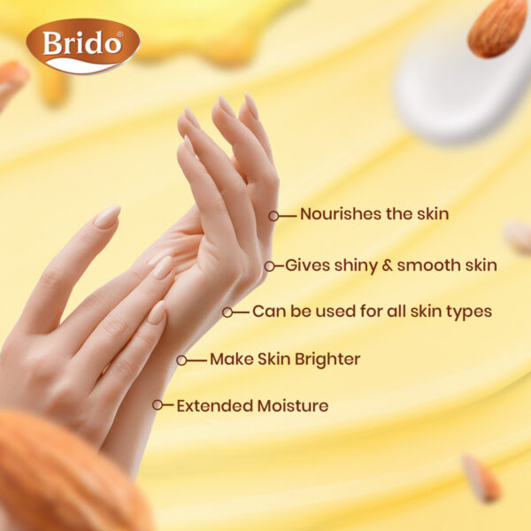 Brido Honey & Almond Hand & Body Lotion- Extra Soft & Silky