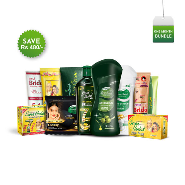 Seven Herbal one month bundle beauty products