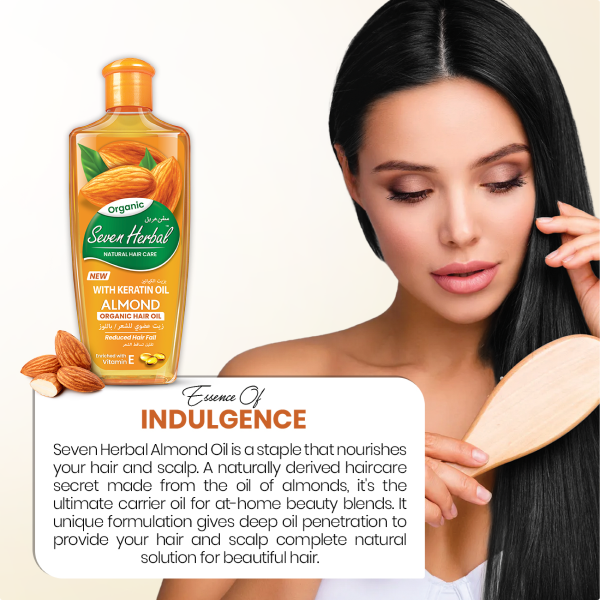 SEVEN HERBAL Almond Hair Oil with Keratin Oil