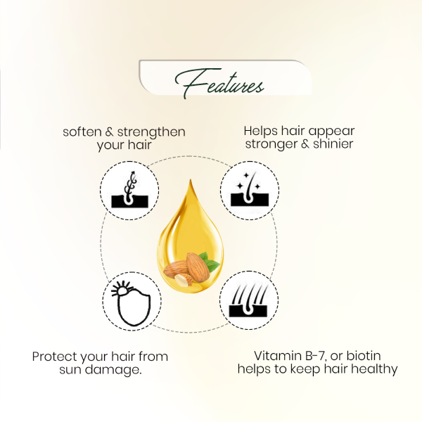 SEVEN HERBAL Almond Hair Oil with Keratin Oil